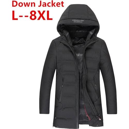 10XL 8XL 6XL 2020 Winter Down Parkas Mens Quality Thermal Thick Parka Male Warm Outwear Fashion White Duck Dow Jacket Men Coats