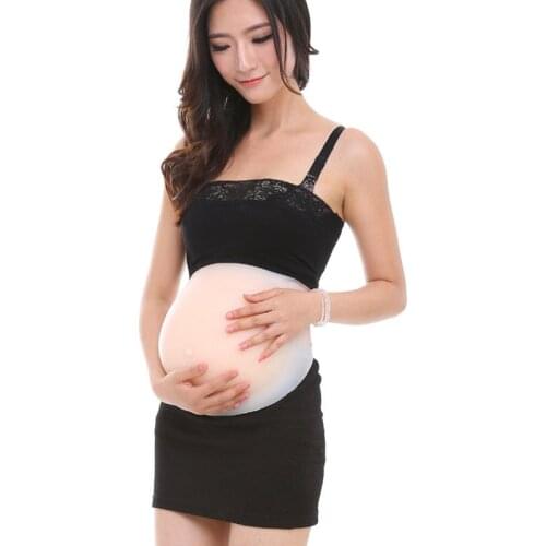 1700g False Silicone Pregnant Belly Tummy Baby Bump 3-4 Months Soft Belly Waist Trainer Top Quality Realistic Soft Bionic Skin