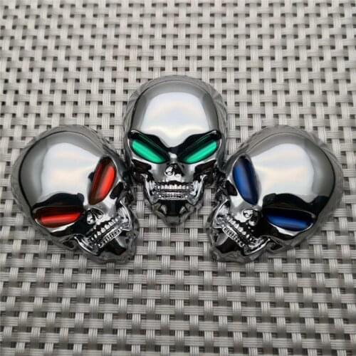 3D ABS Skull Car Stickers Beautiful Motorcycle Truck Emblem Decals Car Moto Decoration Accessories
