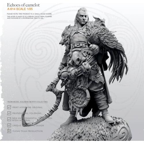 50mm 1/35 Resin model kits figure beauty colorless and self-assembled A-614