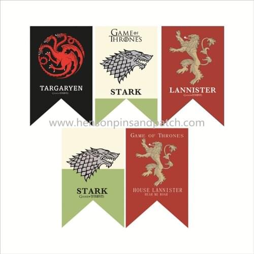 75x125C game of power flag birthday decoration bar living room double corner bunting decoration hanging flag custom
