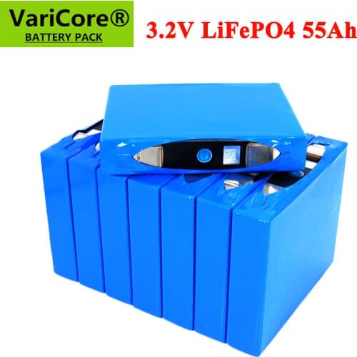 8-32pcs 3.2V 55Ah battery pack LiFePO4 phosphate 55000mAh for 4S 12V 24V 3C Motorcycle Car motor batteries modification Nickel