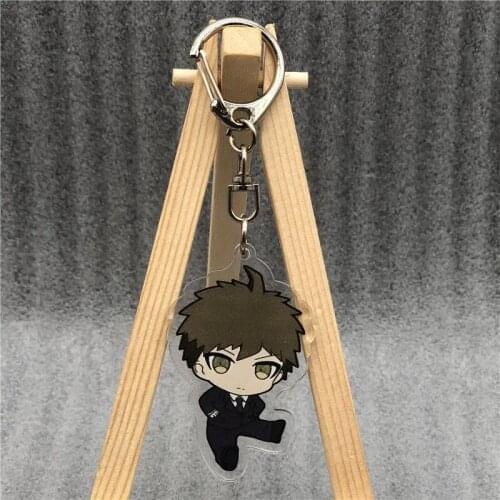Danganronpa V3 Acrylic Keychain Hinata Hajime Keyring Acrylic Figure Keyring Pendant Cosplay Chains Collection Model Toy