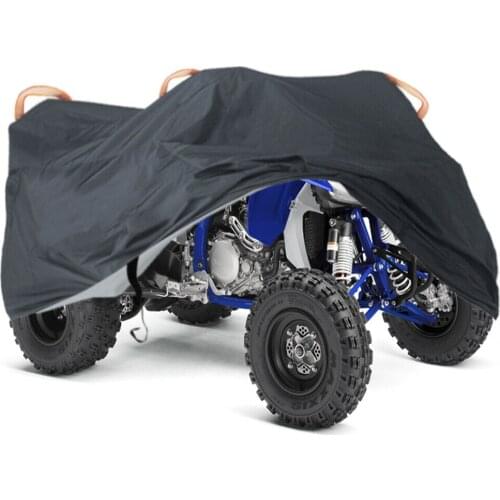 Quad Bike ATV Cover Universal 190T Waterproof Dustproof Anti-UV Motorcycle Cover Case For Yamaha YFZ 450​ ATV Scooter