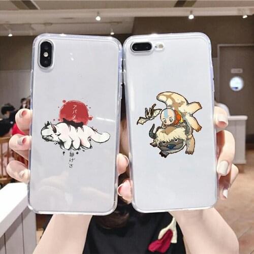 Avatar The Last Airbender Appa Phone Case For Samsung Galaxy Note 4 8 9 10 20 S8 S9 S10 S10E S20 Plus UITRA Ultra transparent