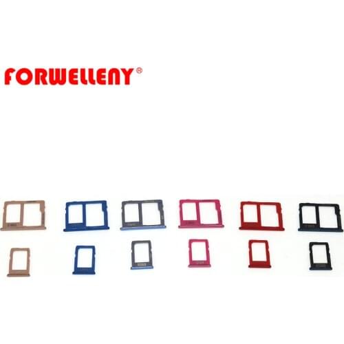 For SAMSUNG Galaxy J4 J6 J8 Plus J415 J610 J810 Micro Sim Card Holder Slot Tray Adapters Black, grey, gold, blue, purple