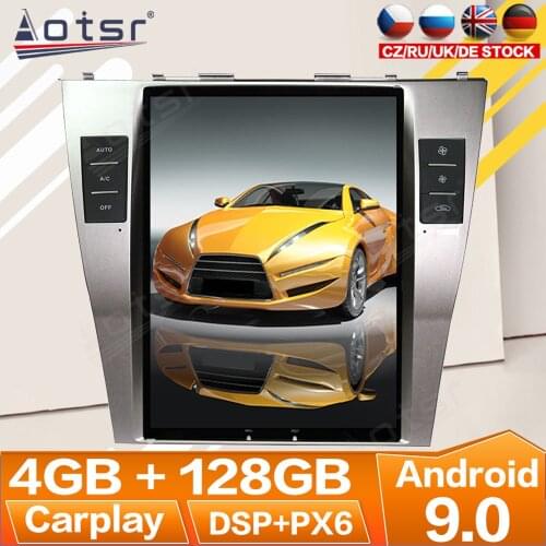 For Toyota Camry 2007 2008 2009 - 2011 Android Radio Multimedia Car Cassette Recorder Stereo Player Tesla PX6 GPS Navi Head Unit