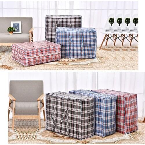 Travel Bags Waterproof Home Storage Bag Zipper Large Reusable Strong Laundry Holder Nylon Plastic Hangable Pouch Organizer Bag