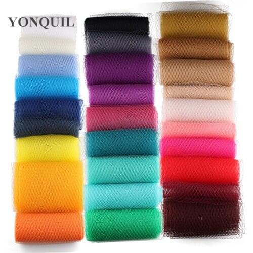 25cm Birdcage Veils for Fascinators Bridal Hair Accessory Wedding Millinery Hat DIY Party Headwear Multiple Color New Arrival