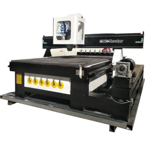 High Quality 3D CNC Router 1325 4 Axis ATC CNC Milling Machine 220V Wood Panel Furniture CNC Cutting Machine With Servo Motor