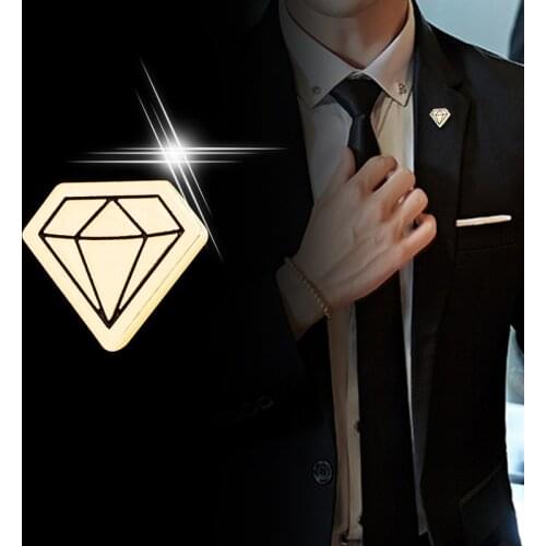 Korean Elegant Metal Small Star Brooch Pin Mens Suit Shirt Collar Pins Scarf Buckle Corsage Badge Clothing Women Accessories