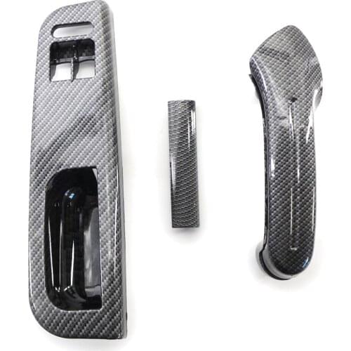 Left Switch Panel Bezel Handle w/ Trim For VW Golf PASSAT BORA 2DR Carbon Style