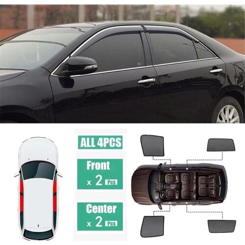 Side Windows Magnetic Sun Shade UV Protection Ray Blocking Mesh Visor Fit For Toyota Camry XV50 XV70 2012-2018