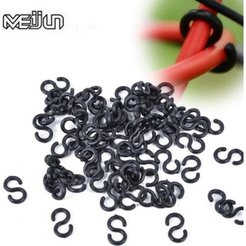 MEIJUN 30pcs MTB Mountain Bikes S Type Clips Road Folding Bicycles Brake Derailleur Line Tube Pipe line Fitted Hooks