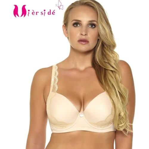 Mierside 956 Plus Size Bra Push Up Bra Underwire Everyday Underwear For Women Sexy Lingerie Lace 32-46 D/DD/DDD/E/F/G