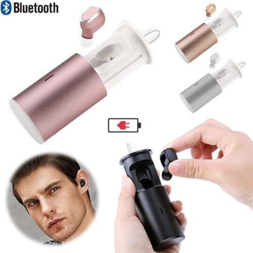 Earphone Mini Stereo Noise Cancelling Headphone Handsfree Sport Gaming Driving Headset Music Earbud with Charging Box