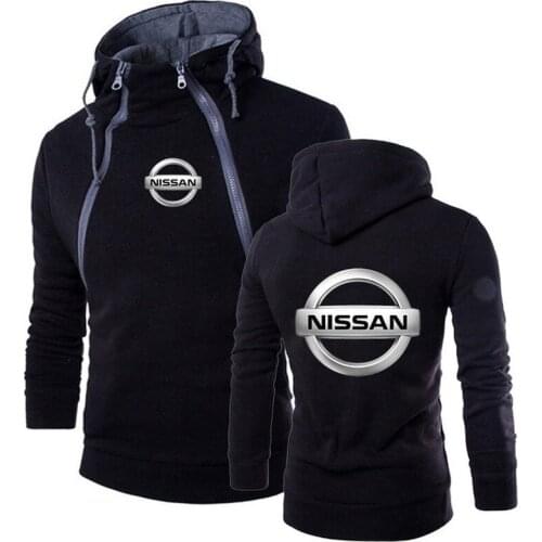 2021 New NISSAN Harajuku Style Leisure Men Pullover Hoodies Brand Hooded Sweatshirt Classic Tracksuit Warm Slim Tops 3 Colors