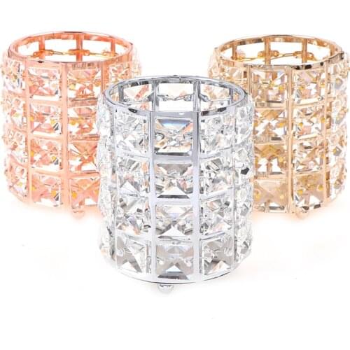 New 1 Piece Multi-Purpose Crystal Storage Holder Cosmetic Brush Makeup Holder Pencil Bucket Pen Storage Rack Container Practical