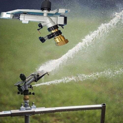 Irrigation equipment agricultural sprinkler rain gun metal spray gun watering gun garden lawn dusting 360 degree rotation