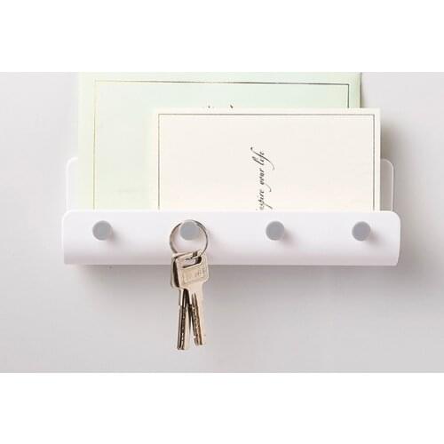 Resin Hooks Key Holder Modern Style U shape Grey White Beige Paper Letter Key Holder Rack Home Wall Decoration Storage Key Hooks