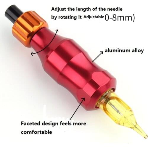 1pcs can adjust Faceted design feels more comfortable tattoo grips Unadjustable for professional artist tattoo machine grip