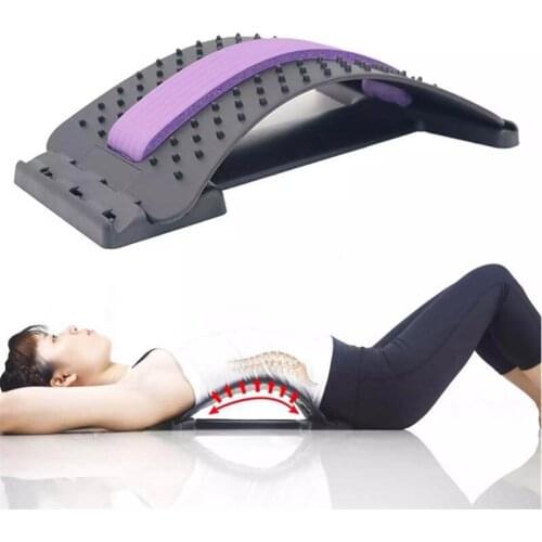 Adjustable Back Massager Stretcher Equipment Massageador Magic Stretch Fitness Lumbar Support Relaxation Spine Pain Relief