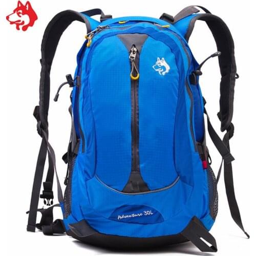 30L Blue/Orange/Green mens adventure backpack mochila outdoor china sports women hiking mountain climbing backpack