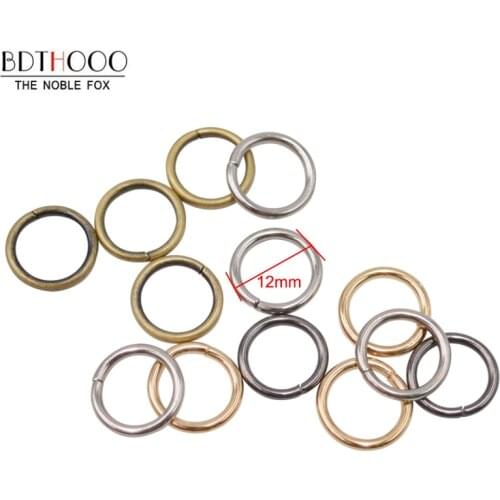 DIY Ring buckle 100pcs/lot 12mm Metal Small Circle for Chainring Buckles O for bag part DIY Handbags Hardware Accessories