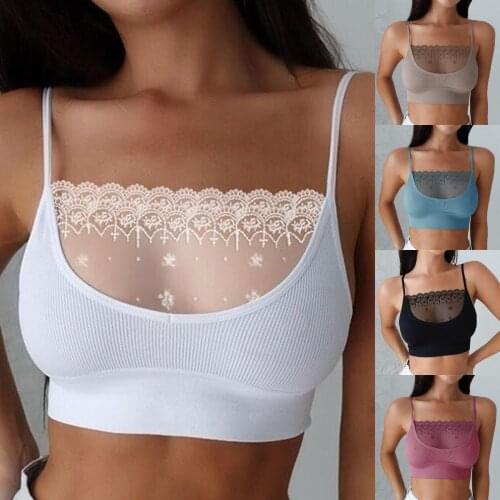 Sexy Lace Adjustment Sports Bra Push Up Shockproof Breathable Fitness Running Gym Vest Top Sport Bra Sportswear For Women