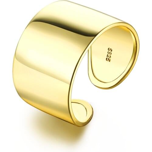 SILVERHOO 925 Sterling Silver Ring For Women Fine Jewelry High Quality Adjustable Simplicity Feminine Rings Hot New Products