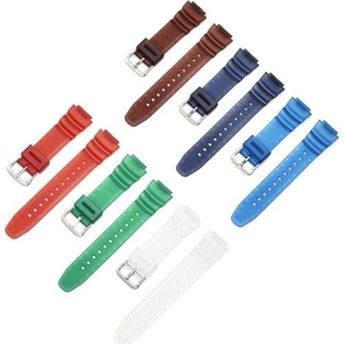Replacement Watch Band For Casio AQ-S800W/S810 AE-1000W/1300/1200 18mm Waterproof Sweatproof Sports Silicone Wrist Strap