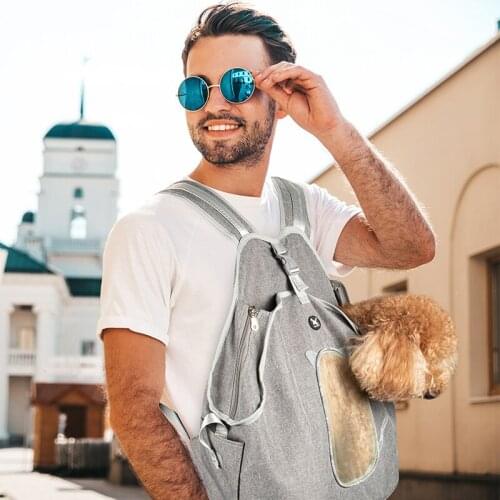 New Outdoor Travel Handbag for Small Dogs Carrier Front Pocket Belt Carrying Hiking Head Out Double Shoulder Sports