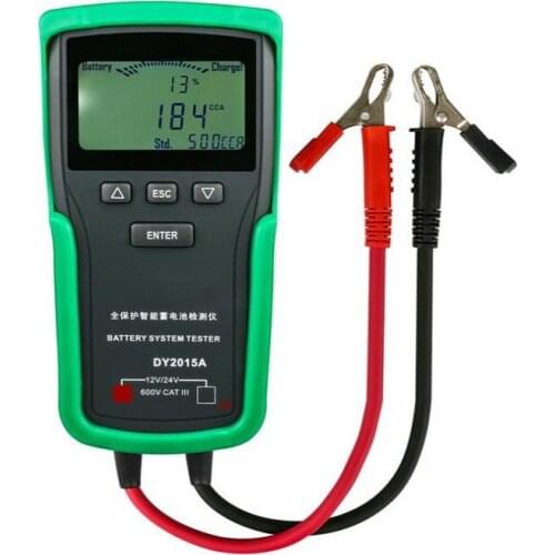 Car battery tester DY2015 12V automobile storage Battery Tester Battery Capacity Tester english version available