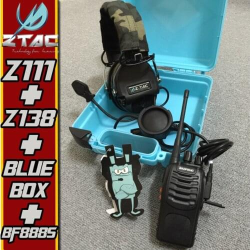 Z-TAC Z-Tactical Sordin Headset Tatical Military Radio Airsofit Earmuffs Electronic Ear Patronizing Hunting Ptt Midland Kenwood