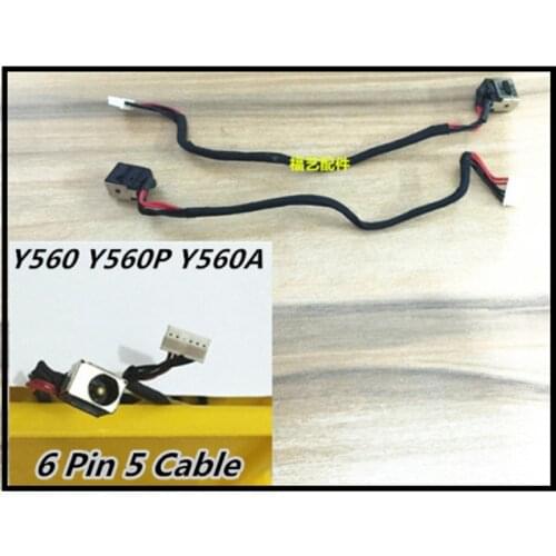 Laptop For Lenovo ideapad Y560 Y560P Y560A DC Jack Power Cable DC Charging Cpnnector Port Socket Wire Cord