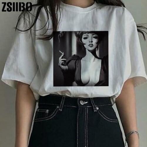 Women Tshirt clothes vintage vegan jersey T Shirt Harajuku shirt tee tops T-Shirt Sleeve Punk sexy girl T-Shirt Female clothing