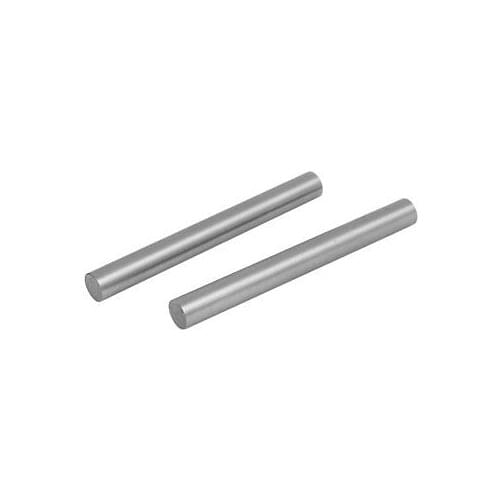 10.5mm Dia 100mm Length HSS Round Shaft Rod Bar Lathe Tools Gray 2pcs