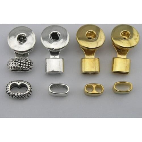 10 Sets Interchangeable Snap, Snap-it Bracelet Clasp For 5.0mm Leather Cord