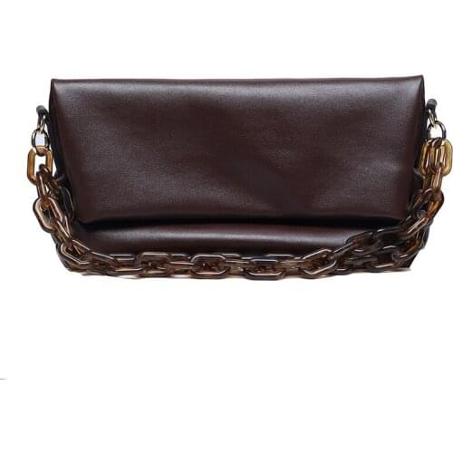 2020 new trendy shoulder bag commuter chain bag messenger bag folding armpit bag small bag female bag