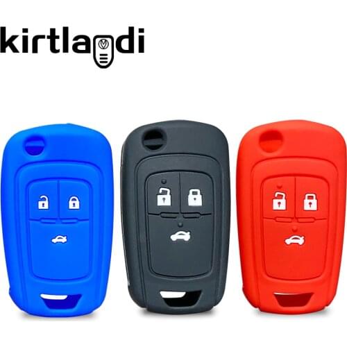 2020 Silicone Key Cover Case for Chevrolet Cruze Aveo S10 Trax for Peugeot Onyx for Opel Astra Corsa Holder Key Protection Shell