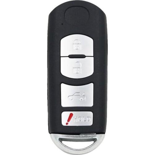 3+1 Button Smart Remote Key Shell Case For Mazda M3 M6 CX-7 CX-9 With Emergency Insert Key Blade Fob Key Cover