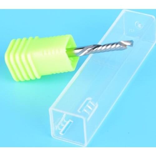 3pcs 3.175x22MM Up & Down Cutter CNC Mill Tools Spiral Router Bit Set One Flute End Milling Cutter Tungsten Carbide Bits Knife