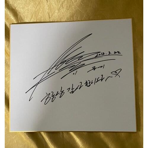 Hand signed LEE JOON GI autographed shikishi card art board 27*24 cm K-POP 0820A