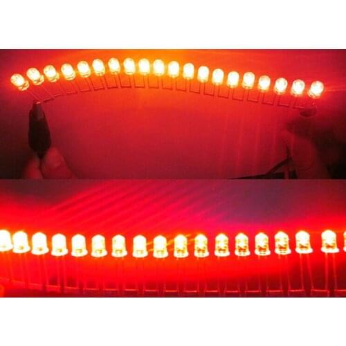 E-light LED 5MM oval next round even on foot redhead highlighted in RED light-emitting diodes 5MM RED 1000pcs