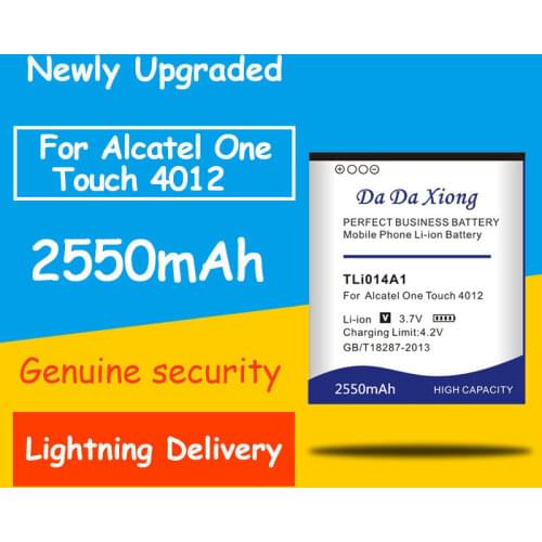Hot Selling 2550mAh TLi014A1 Battery for Alcatel ONE TOUCH 4012/X OT-4012A FIRE OT-5020 M POP 918 OT-918/N/S OT-990M OT-985