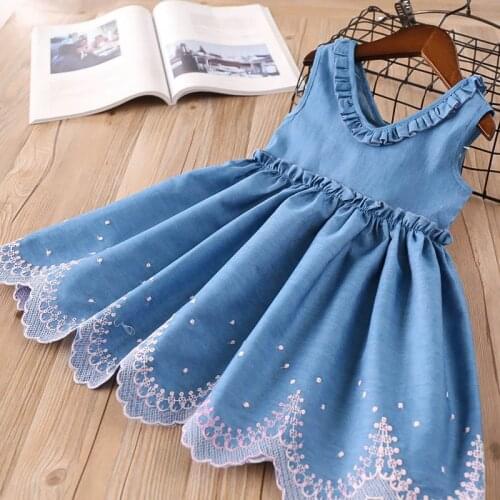 Menoea Toddler Dresses 2020 Summer Style Children Floral Pattern Costume Girl Clothes Kids Dress For Girls Casual Dresses