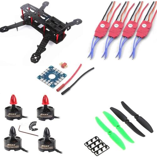 Mini 250 H250 Carbon Fiber Frame 1806 2280 Brushless Motor 12A ESC CC3D Control Board 5030 Propeller For QAV250 Quadcopter DIY