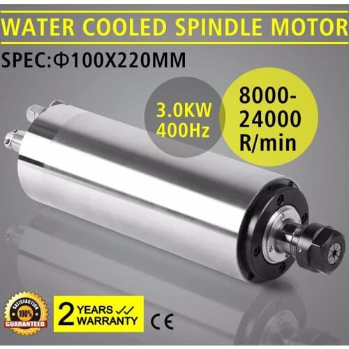 Updated 3KW Water-cooling High Speed High Precision Spindle Motor New