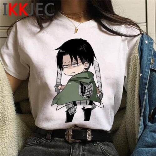 Attack on Titan Shingeki No Kyojin top tees t shirt female tumblr harajuku kawaii couple clothes plus size clothes vintage