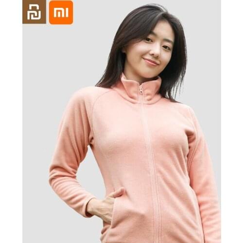 Youpin mijia youpin polar fleece zipper coat is delicate and soft, waist is thinner and thinner 100% polyester fiber coat smart